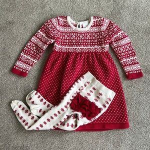 EUC Hanna Andersson sweater dress Sz 3